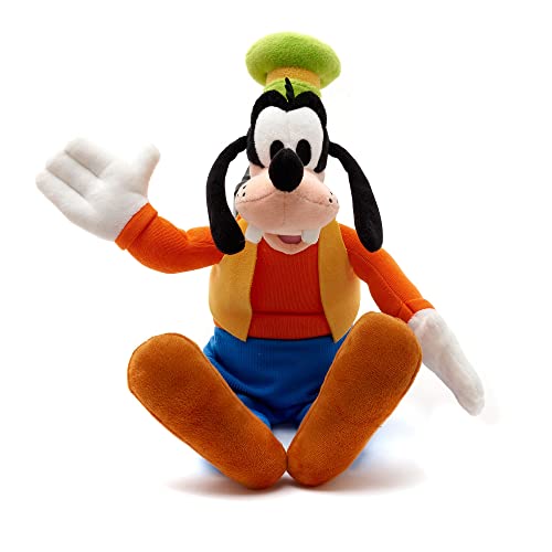 Disney Store Official Goofy Small Soft Plush Toy, 36cm/14”, Iconic Cuddly Toy Character with Embroidered Detailed and Classic Goofy Attire, Suitable for All Ages