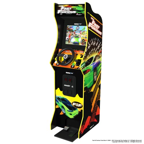 Arcade1Up FAF-A-300211 THE FAST & THE FURIOUS DELUXE ARCADE GAME, multicolour