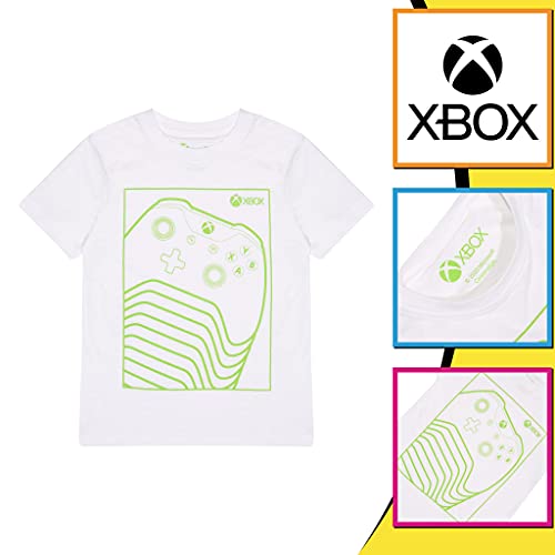 XBox Green Controller T-Shirt, Kids, 5-15 Years, White, Official Merchandise