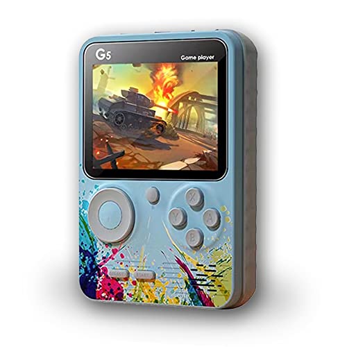 Game boy, handheld game console, 500 in 1 color screen game console, 500 classic interesting games (Blue)