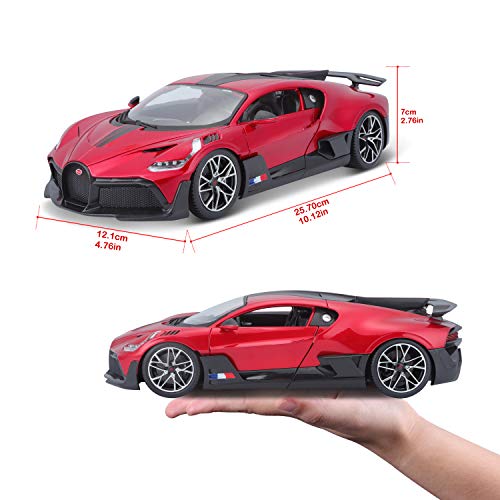 Bburago 18-11045R Bugatti Divo 1:18 Scale Model car, red