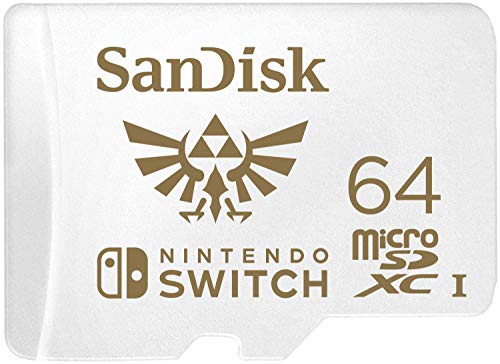 SanDisk 64GB microSDXC card for Nintendo Switch consoles up to 100 MB/s UHS-I Class 10 U3