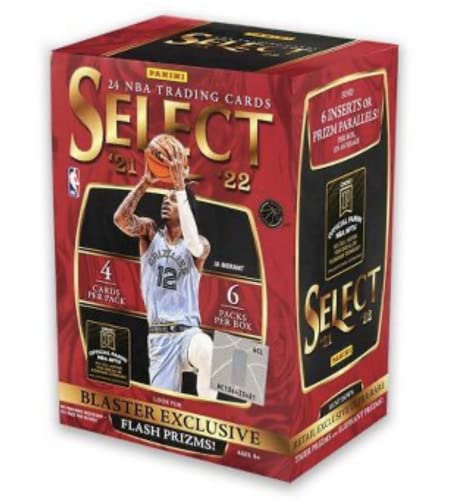 Panini 2021-2022 Select Basketball Trading Card Blaster Box - 24 Basketball Cards per Box - 6 Inserts OR PRIZM PARALLELLS PER Box!!