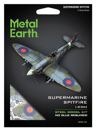 Metal Earth Supermarine Spitfire Color 3D Metal Model Kit Fascinations