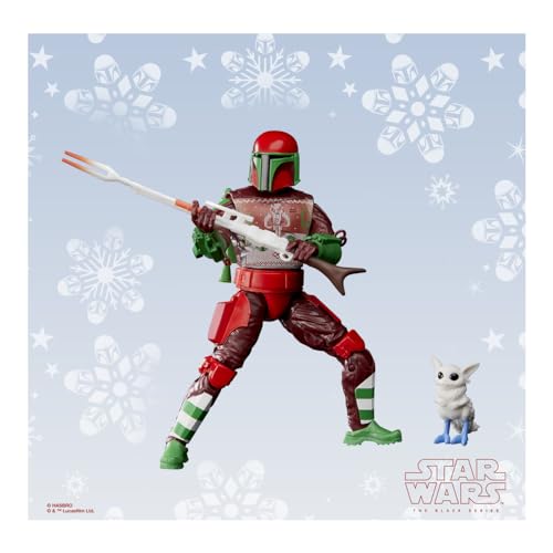 Hasbro Star Wars The Black Series Mandalorian Warrior (Holiday Edition) Action Figure (Target Exclusive),5 x 9 x 2 Inches