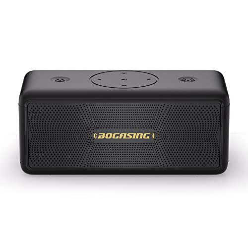 BOGASING M5 Bluetooth Speaker, 40W Portable Wireless Speakers with Immersive Stereo Sound & Punchy Bass, 30H Playtime, IPX7 Waterproof Bluetooth 5.3, EQ TF-Card, AUX, USB Stick for Outdoor