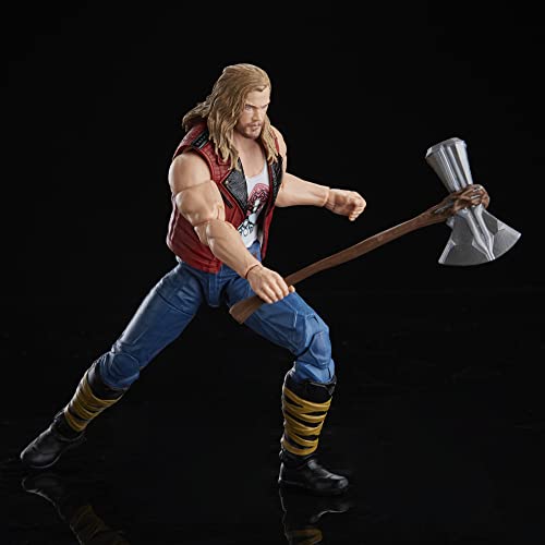 Marvel Hasbro Legends Thor: Love and Thunder Ravager Thor Action Figure 15-cm Collectible Toy, 1 Accessory, 1 Build-A-Figure Part, Multicolor (F1408)