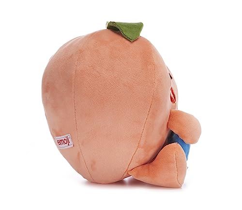 Emoji 7" (18cm) Peach Fruit "Sweet Cheeks" Emoji Plush Soft Toy