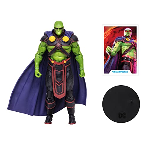 McFarlane Toys, DC Multiverse Martian Manhunter 7-inch Action Figure with 22 Moving Parts, Collectible DC Rebirth Figure with Unique Collector Character Card – Ages 12+