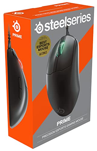 SteelSeries Prime - Esports Performance Gaming Mouse – 18,000 CPI TrueMove Pro Optical Sensor – Magnetic Optical Switches, Black