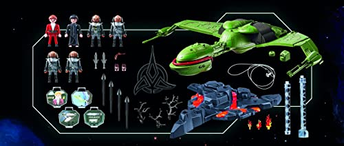 Playmobil 71089 Star Trek - Klingon Ship: Bird-of-Prey, spaceship with light effects, collectable toy, fun imaginative role play, playset suitable for children ages 10+