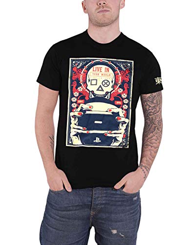 Sony - Playstation - Gaming Skull Men's T-Shirt (l) Black