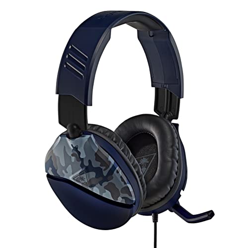 Turtle Beach Recon 70 Camo Blue Gaming Headset for PS5, PS4, Xbox Series X|S, Xbox One, Nintendo Switch & PC