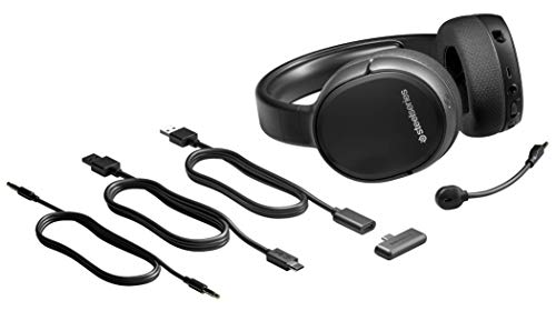 SteelSeries Arctis 1 Wireless - Gaming Headset - USB-C - Detachable Clearcast Microphone - for PC, PS5, PS4, Nintendo Switch, Android, Black (PlayStation)