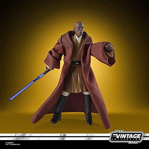 Hasbro Star Wars Vintage Collection Mace Windu VC35, 3.75-Inch-Scale Star Wars: Attack of The Clones Action Figure, Toy Kids Ages 4 and Up, Multi