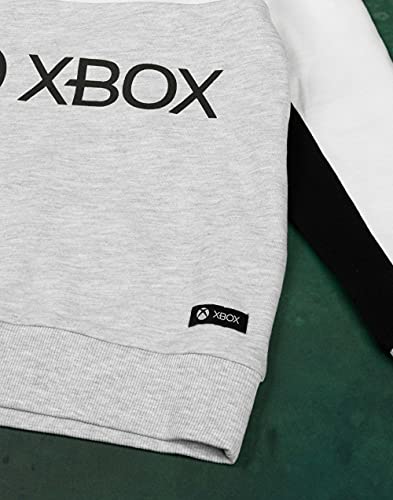 Xbox Hoodie For Boys & Girls | Kids White Grey Game Console Logo Hooded Sweatshirt | Childrens Gamers Jacket Clothing Merchandise 14-15 Years