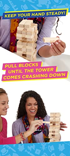 Hasbro Gaming Jenga Classic, Children's game that promotes reaction speed from 6 years