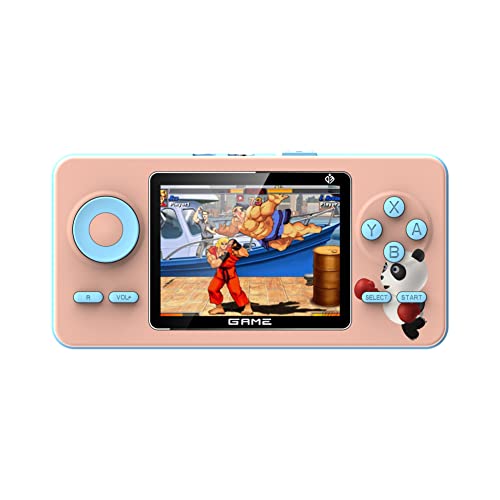 YTFSKFUI Handheld Game Console Built-In 520 Classic Games, Fashion Trend Retro Handheld Game Console, TFT Screen, Usb Rechargeable Handheld Games Consoles Children Birthday Gift(Macaron Pink)