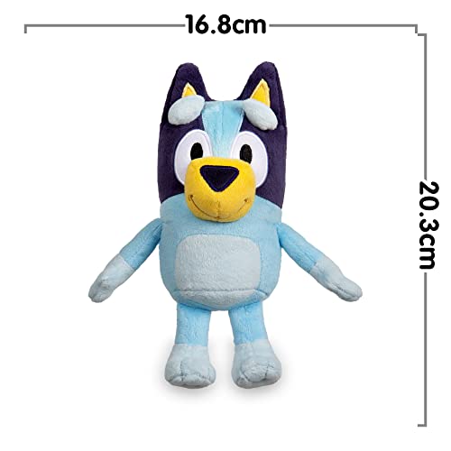 Giochi Preziosi BLY06100 BLY06100 - Bluey Soft Plush Toy - 20 cm Tall - Just Like Cartoon - For Children 3 Years Old, Colourful