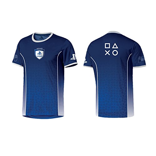 PlayStation - League Symbol Fade Men T-Shirt - Blue, Size:XS