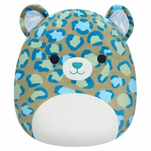 Squishmallows SQCR04131 12", Enos-Dark Green Leopard