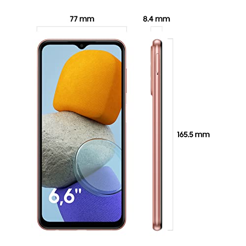 Samsung Galaxy M23 5G Mobile Phone SIM Free Android Smartphone 4GB RAM 128GB Storage Orange Copper [Amazon Exclusive]