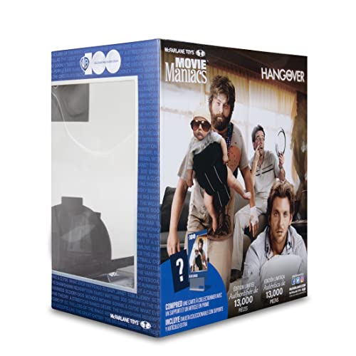 McFarlane Toys The Hangover Movie Maniacs Alan Garner Action Figure - Relive Vegas Debauchery with Limited Edition 6” Figure and Hidden Surprises!