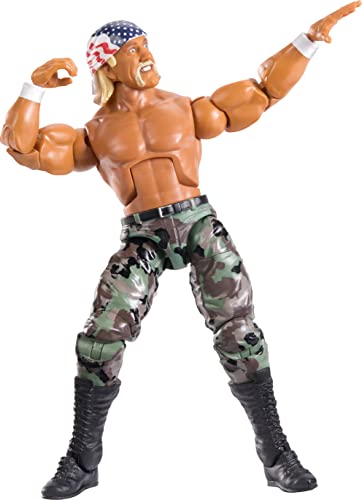 Mattel WWE Elite Action Figure SummerSlam Hulk Hogan with Accessory and Mr. Perfect Build-A-Figure Parts (HPB24)