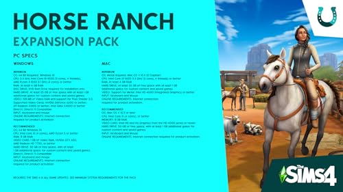 The Sims 4 Horse Ranch (EP14) PC/Mac | Code In A box | VideoGame | English