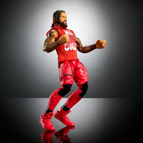 WWE Elite Action Figure & Accessories, 6-inch Collectible Jimmy Uso with Articulation, Life-Like Look & Swappable Hands, HTX30