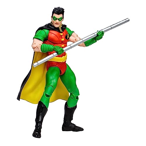 McFarlane Toys, DC Multiverse Robin Tim Drake (Robin: Reborn) 7-inch Action Figure, includes Collectible Unique Collector Character Card, Multicolour – Ages 12+