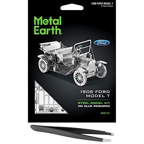 Metal Earth 1908 Ford Model T 3D Metal Model Kit Bundle with Tweezers Fascinations