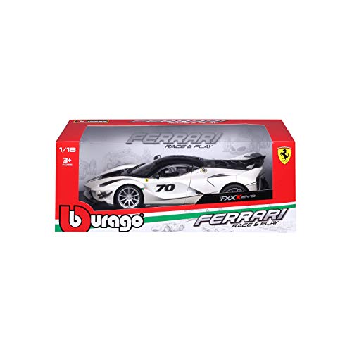 Bburago 18-16012 Ferrari 1:18 Race and Play FXX K Evoluzione, Mixed