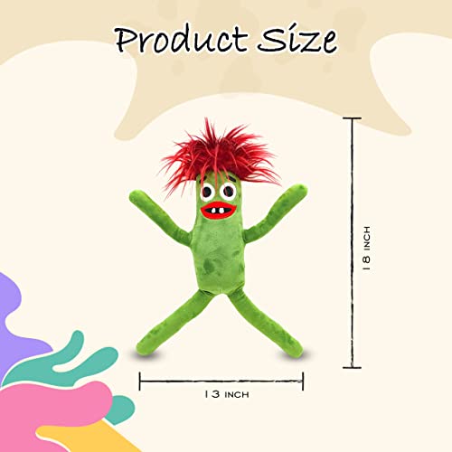 Nobody Sausage Plush Toy Cartoon Game Character Kids Toys Plushie Rainbow Friends Plush Stuffed Dolls Toys Squishy plushies Soft Toys Squishmallow Teddy Pillow Figure Toy for Kids (Sausage Green)