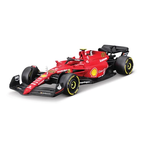 Bburago B18-36832S Formula 1 Ferrari F1-75 (2022) SAINZ 1:43 Scale Die-Cast Colletible Race Car Collectible, Assorted Colours