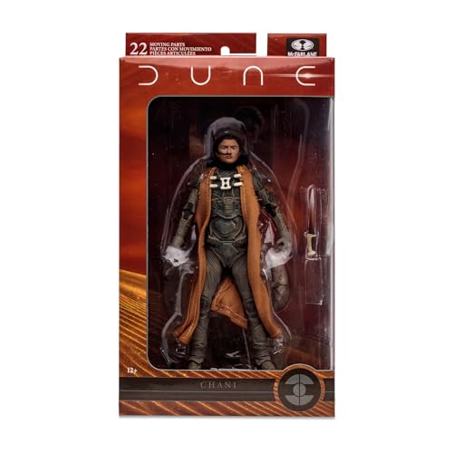 McFarlane Toys Dune: Part Two Chani 7-Inch Action Figure - Incredibly Detailed Fremen Warrior with Ultra Articulation, Crysknife, and Collectible Art Card