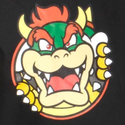 Nintendo Super Mario Bomber Jacket, Mario and Luigi Bomber Jacket, Bowser Black, 10-12