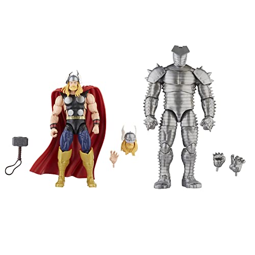 Marvel Hasbro Legends Series Thor vs Destroyer, Avengers 60th Anniversary Collectible 6 Inch Action Figures