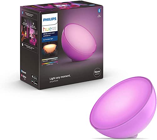 Philips Hue Go 2.0 White & Colour Ambiance Smart Portable Light with Bluetooth, Works with Alexa and Google Assistant (Pack of 1)