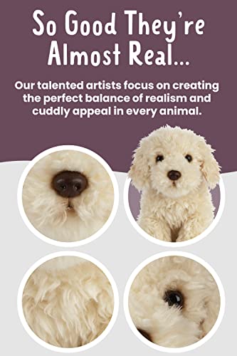 Living Nature Labradoodle, Realistic Soft Cuddly Dog Toy, Naturli Eco-Friendly Plush, 25cm