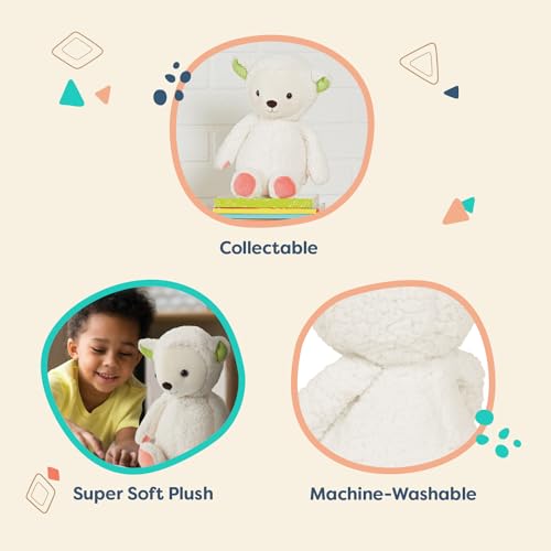 B. 62243455665 Battat Plush Sheep – Stuffed Animal – Soft & White Lamb Washable Toys for Baby, Toddler, Kids – Happyhues – Mimi Meringue – 0 Months +