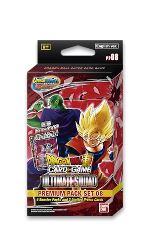 Bandai | Dragon Ball Super CG: Premium Pack Set 08 (PP08) | Card Game | Ages 6+ | 2 Players | 10 Minutes Playing Time