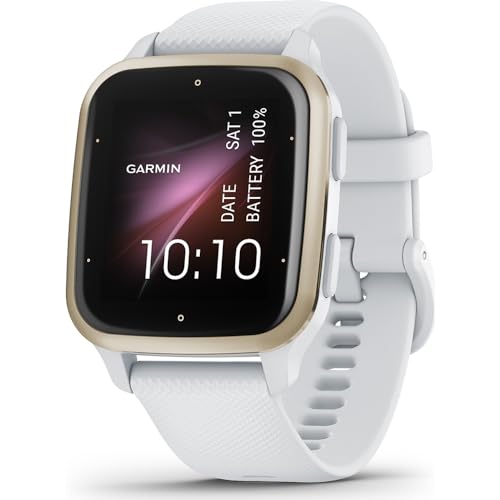 Garmin Venu Sq 2, AMOLED GPS Smartwatch with All-day Health Monitoring and Fitness Features, Built-in Sports Apps and More, Square Design Smartwatch with up to 11 days battery life, White