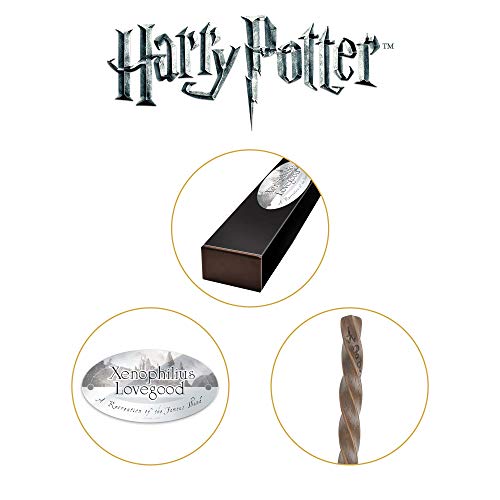 The Noble Collection - Xenophilius Lovegood Character Wand - 15in (38cm) Wizarding World Wand With Name Tag - Harry Potter Film Set Movie Props Wands