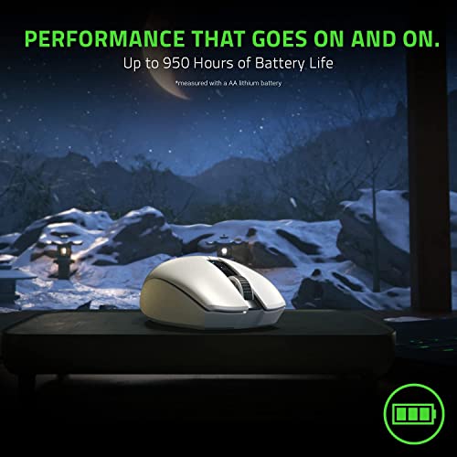 Razer Orochi V2 - Mobile Wireless Gaming Mouse with up to 950 Hours of Battery Life (Ultra Lightweight Design, HyperSpeed Wireless and Bluetooth, 2nd Gen Mechanical Mouse Switches) Mercury White