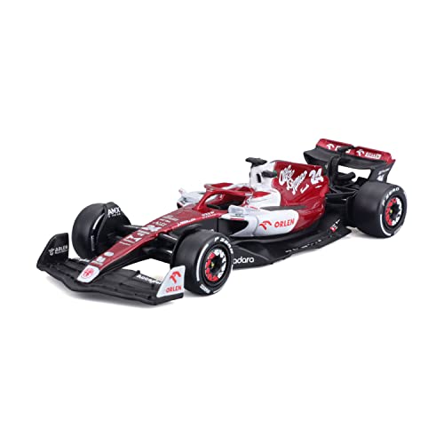 Bburago B18-38067Z Formula 1 ALFA Romeo F1 Team ORLEN C42 (2022) ZHOU 1:43 Scale Die-Cast Collectible Race Car, Assorted Colours