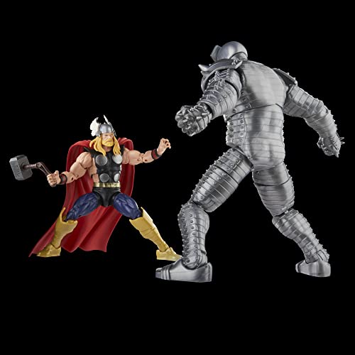 Marvel Hasbro Legends Series Thor vs Destroyer, Avengers 60th Anniversary Collectible 6 Inch Action Figures