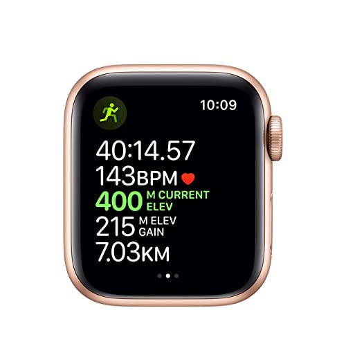 Apple Watch Series 5 (GPS, 40mm) - Gold Aluminium Case with Pink Sand Sport Band (Renewed)