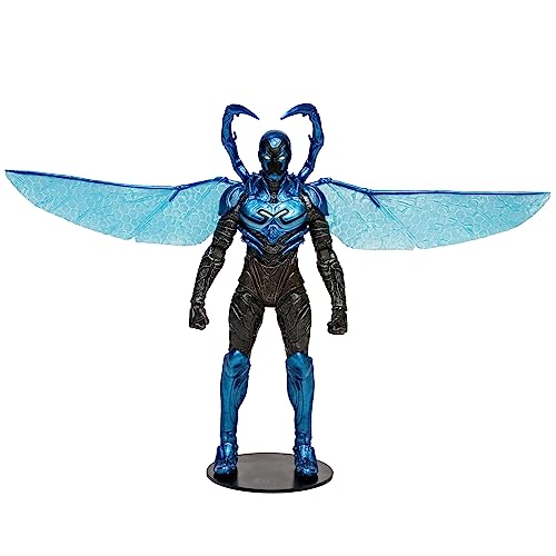 McFarlane DC Multiverse Blue Beetle Battle Mode - Unleash the Power of Jaime Reyes with this 7-Inch Action Figure Inspired by the Blue Beetle Movie!