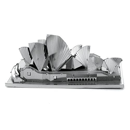 Metal Earth Fascinations Sydney Opera House 3D Metal Model Kit Bundle with Tweezers